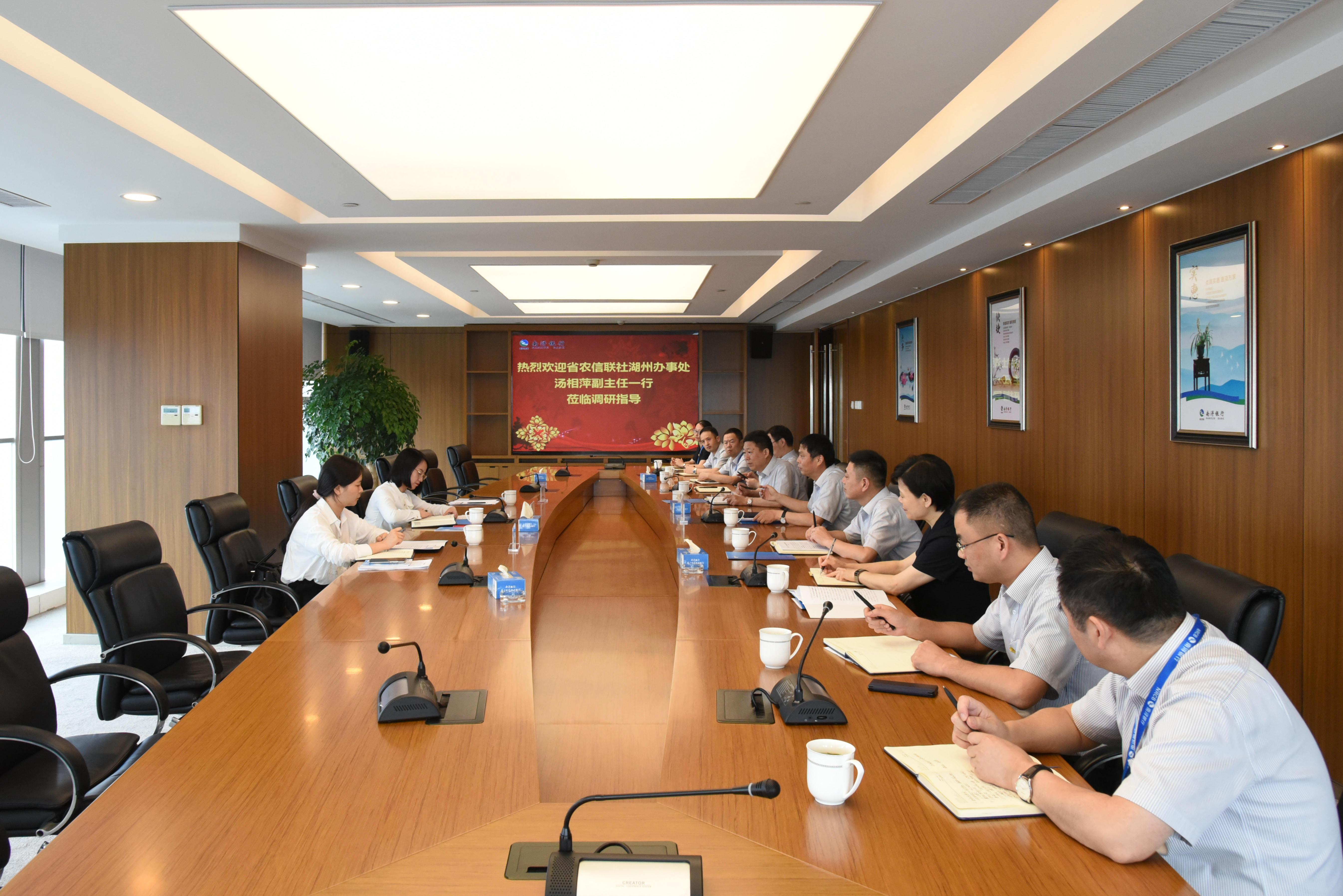 2-省农信联社湖州办事处副主任汤相萍到我行调研.JPG